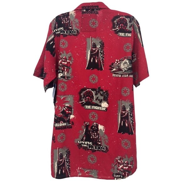 Star Wars x We Love Fine Button Up Aloha Hawaiian Shirt NWT Size S - Picture 3 of 10